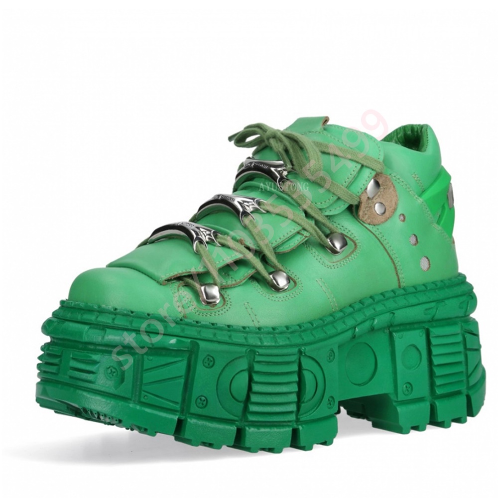 Street Fashion Y2K - Dikke zolen punk klinknagel Y2K korte
