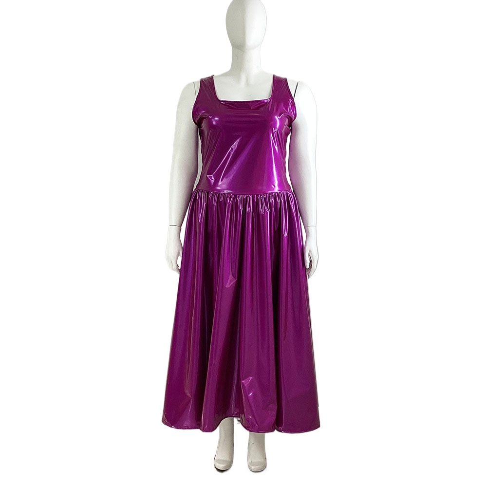 Queen Street Fashion - Dames PVC tankjurk, mouwloze pasvorm en