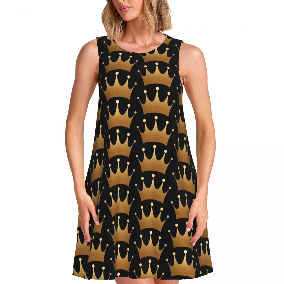 Queen Street Fashion - Koninginprintjurk Gouden Kroon Mooie Jurken Lente